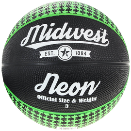 Midwest Neon Basketball Black Green All Sizes Available